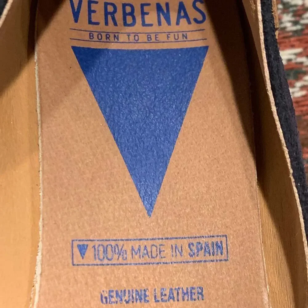 Verbenas Carmen Navy Suede Espadrille Flats